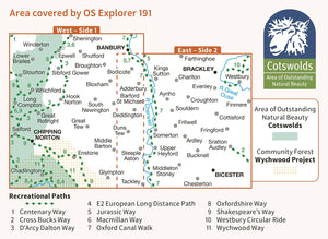 Ordnance Survey Explorer 191: Banbury, Bicester and Brackley