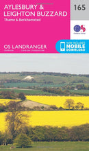 Load image into Gallery viewer, Ordnance Survey Landranger Map 165: Aylesbury, Leighton Buzzard, Thame &amp; Berkhamsted
