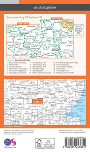 Ordnance Survey Explorer Map 192: Buckingham & Milton Keynes, Leighton Buzzard & Woburn