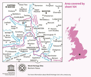 Ordnance Survey Landranger Map 164: Oxford, Chipping Norton & Bicester