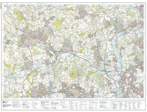 Ordnance Survey Explorer Map 172: Chiltern Hills East Map- High Wycombe, Maidenshead & Rickmansworth