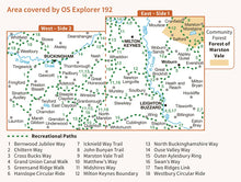 Load image into Gallery viewer, Ordnance Survey Explorer Map 192: Buckingham &amp; Milton Keynes, Leighton Buzzard &amp; Woburn
