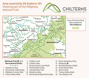 Ordnance Survey Explorer Map 181: Chiltern Hills North Map-Aylesbury, Berkhamsted & Chesham