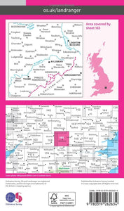 Ordnance Survey Landranger Map 165: Aylesbury, Leighton Buzzard, Thame & Berkhamsted